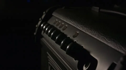 2.5K Guitar Amp Rack Focus In-Out 스톡 동영상 37656539