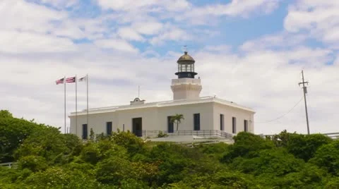 25p Arecibo lighthouse 1 Stock Footage 10316246