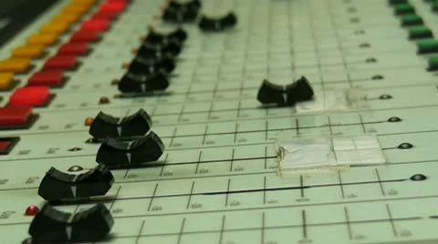 25p radio console volume  2 Stock Footage 10159191