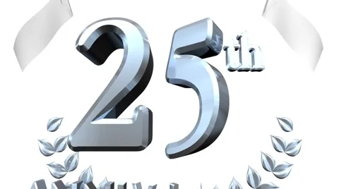 25th Anniversary Animation 스톡 동영상 42918882