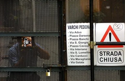 25th anniversary of first violent protests at 2001 G8 summit, Genoa, Italy - 19  Stock Photos