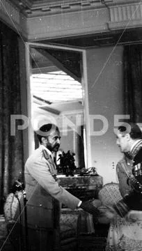 25th Anniversary Of Haile Selassie Of Ethiopia Coronation. The Emperor ...