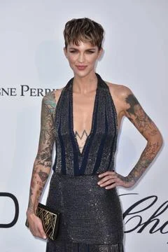  25th annual amfAR Gala Ruby Rose arrivals at 25th annual amfAR Gala at Ho... Fotos de archivo