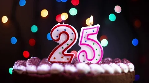 25th birthday. Stock Footage 87801311