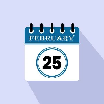 25th days of the month Illustrazione stock