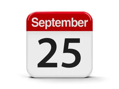 25th September Illustrazione stock