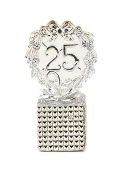 25th Silver Anniversary Stock Photos