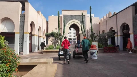 26-07-2024 : Souk El Had the Iconic Doors of Agadir, Morocco Timelapse Stock Footage 280782755