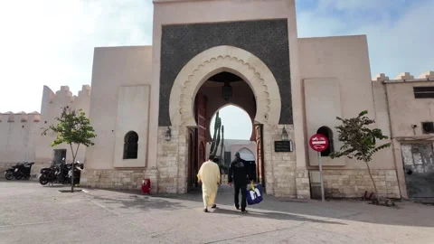 26-07-2024 : Souk El Had the Iconic Doors of Agadir, Morocco Timelapse Stock Footage 280782811