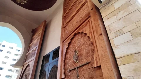 26-07-2024 : Souk El Had the Iconic Doors of Agadir, Morocco Timelapse Stock Footage 280782838