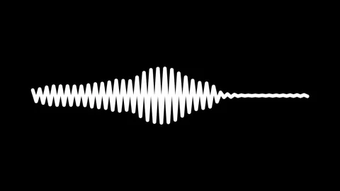 26. Dynamic Audio Wave Animation. Music Spectrum Equalizer White on Black an Stock Footage 317325624