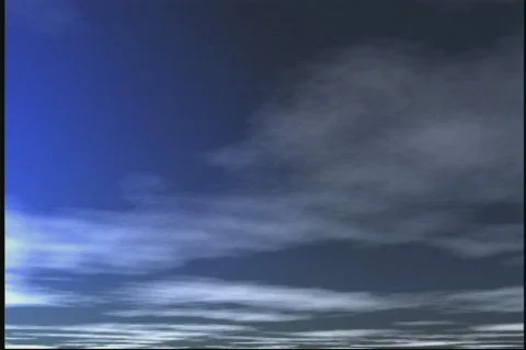 2605 Time lap clouds deep blue sky Stock Footage