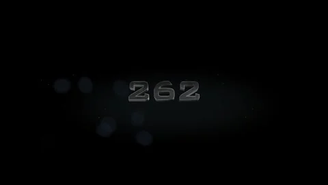 262 title metal text on black alpha channel background Stock Footage 295873782
