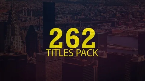 262 Title Pack Animation Stock After Effects
