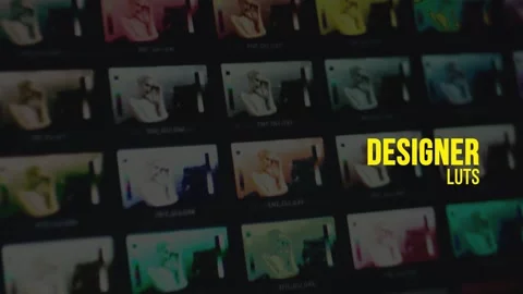 265 Designer LUTS After Effects stock