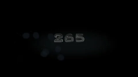 265 title metal text on black alpha channel background Stock Footage 295873816