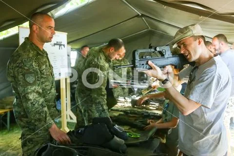 26th anniversary of the Croatian Armed Forces Stock Photos
