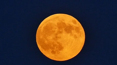27 july bloody lunar eclipse 4k video,2018 year, Stock Footage 93907116