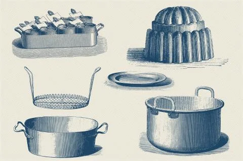 27 Kitchen And Cooking Set Vector Stock Illustration