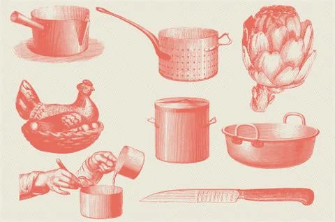 27 Kitchen And Cooking Set Vector Stock Illustration