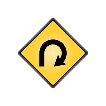 270 degree loop sign 스톡 일러스트