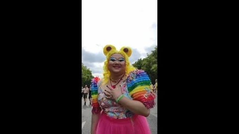 27.07.2024, Berlin - Germany. Impression of the CSD. Stock Footage 280320101