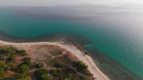 Aegean Coast and Beach at Afytos, Kassandra, Halkidiki - Aerial Drone Aegean Coast and Beach at Afytos, Kassandra, Halkidiki - Aerial Drone