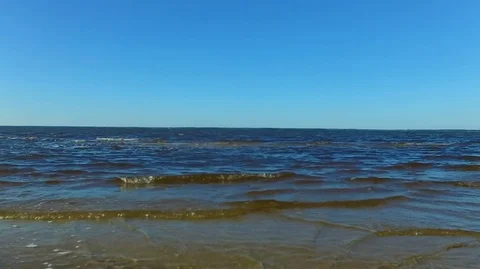 2.7K Drone Flying Extremely Close to Water Then Lifting Up Stock-Footage 109230506