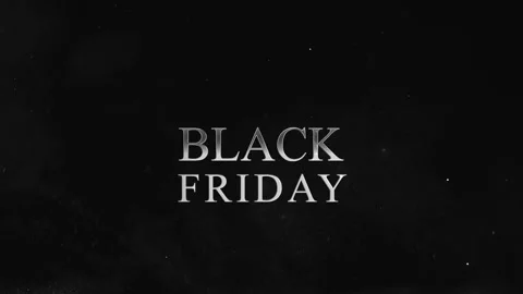 28 Animation Text Silver Lux Effect Black Friday v2 Stock Footage 134149851