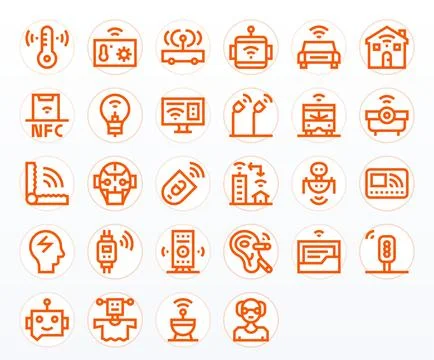 28 Bold Line Pixel Optimized Retina Ready Vector Icons from Smart Suite Stock-Illustration