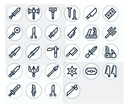 28 Bold Line PIXEL Perfect Vector Icons for Sharp Graphics Illustrazione stock