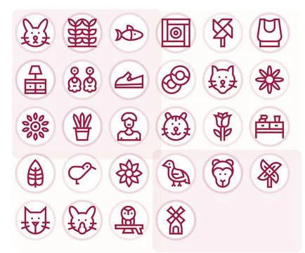 28 Bold Line Vector Icons designed for Simple Design in 64x64 Pixel Aligned.. Stock Illustration