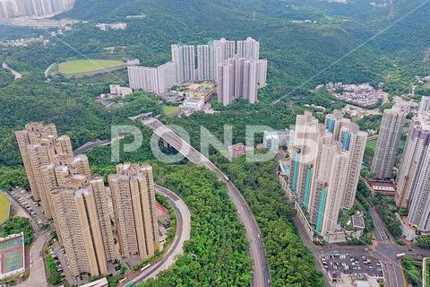 28 July 2019 , the Po Lam Hong Sing Gardens Stock Photos