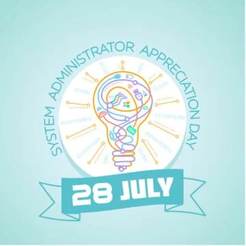 28 july  System Administrator Stock Illustration