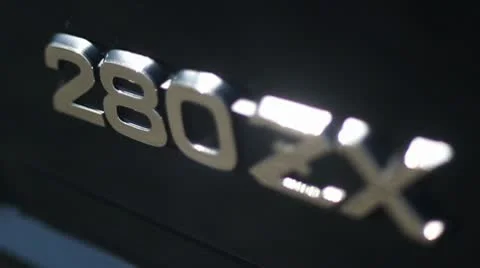 280zx rack focus model plate Stock-Footage 10582972