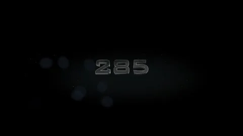 285 title metal text on black alpha channel background Stock Footage 295874135
