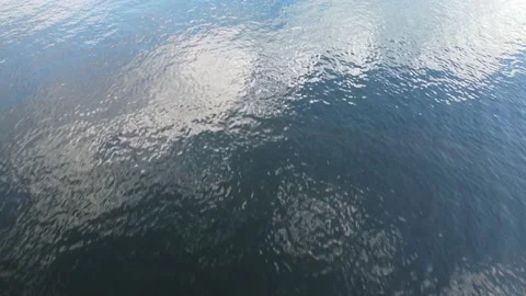 2.8K bird-view of river Stock Footage 201147681