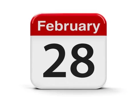 28th February Stock Illustration