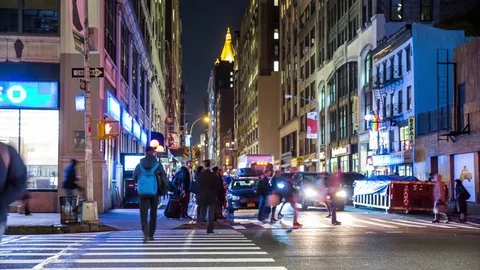 28th Street Manhattan Stock Footage 83525029