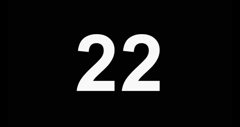 29. 4K Resolution. Countdown of 29 seconds, with black background Stock Footage 235912814