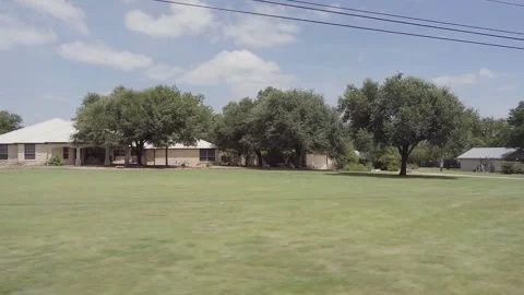 29-7-2026 Georgetown, Tx Side POV Driving Through Established Neighborhood Stock Footage 340846699