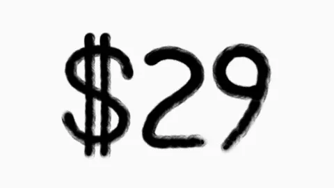 29 Dollar Hand Drawn Animation For Finance Currency Money Business Concept Stock Footage 304797340