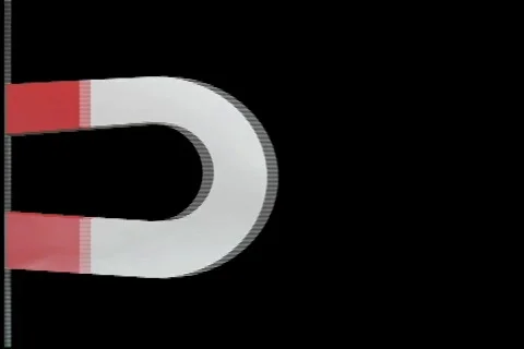 2915 magnets pull push steel bars slide over  Stock Footage 682949