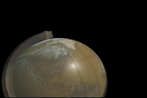 2921 map globe earth  Stock Footage 682910