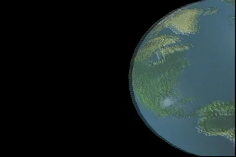 2922 Earth map roll globe planet  Stock Footage 682898
