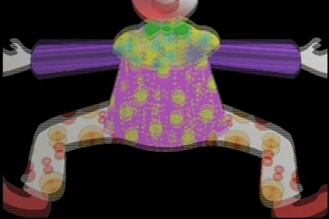 2941 Toy clown puppet on strings  Stock Footage 682677