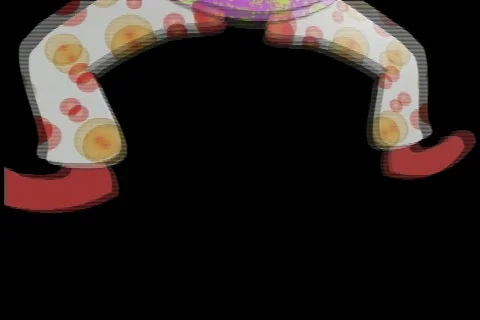 2942 Toy clown puppet on strings  Stock Footage 682671