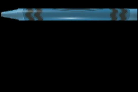 2948 Blue crayon rolling  Stock Footage 682614