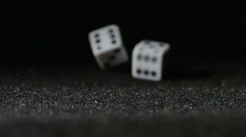 2949 Rolling Dice in Slow Motion Stock Footage 46483746