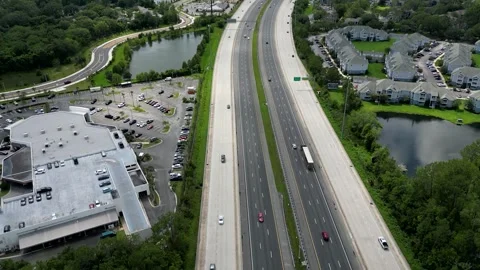 295 light highway traffic 動画素材 244090956